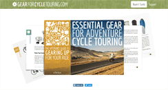 Desktop Screenshot of gearforcycletouring.com