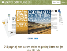 Tablet Screenshot of gearforcycletouring.com